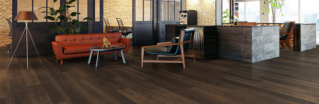 Living Room With Knockout Lackawanna Floor
